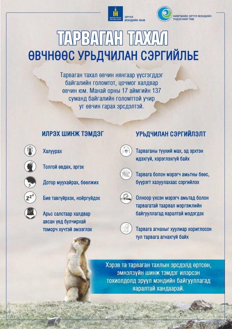 Тарваган тахал өвчин нь нянгаар үүсгэгддэг байгалийн голомтот, цочмог халдварт өвчин юм